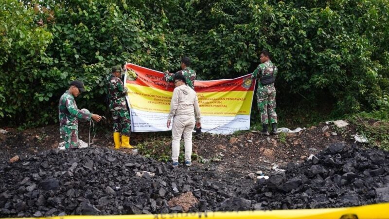 Penindakan Tegas Pemerintah: 3 Tambang Batubara Ilegal di Muara Enim Ditutup, 1.430 Ton Batubara Disita